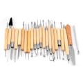 Miniatyrbild 4 av 10: JR2-18 22 st DIY-snidningsverktyg Lerskulpturverktyg Set Tillbehör