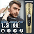 Miniatyrbild 4 av 7: Skäggtrimmer för män - Professionell hårklippare, Vattentät hårtrimmer, Elektrisk rakapparat, 6 i 1 Multifunktionell grooming kit för mustasch