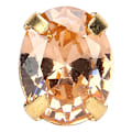 Miniatyrbild 9 av 9: 10 st Sömnad Zirkon Rhinestones Ellipsformad DIY Skor Kläder Tillbehör 8x10mm Champagne