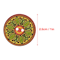 Miniatyrbillede 8 af 8: 100 stk. farverige træknapper med 2 huller til syning og scrapbooking (#3)
