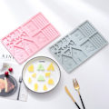 Miniatyrbild 2 av 4: DIY Julhus Chokladform Silikonform Fondant