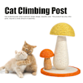 Miniatyrbild 3 av 6: Kattklösträdsklösning Interaktiv svampform Sisal kattungeklättringsskrapa för inomhusbruk