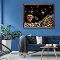 Miniatyrbild 5 av 10: 4 ark Scratch Paper DIY Hantverk A4 Vit Kartong Landskap Scratchboard Scratch Målning Papper Europeisk Stil