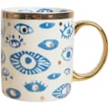 Miniatyrbillede 1 af 5: Ondt Øje Keramik Kaffekrus 385 ml Perfekt til Cappuccino Latte Te Øl Varme og kolde drikke, Kaffekopper til hjem og kontor, Opvask Eyes