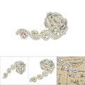 Miniatyrbilde 9 av 9: 1Yard S/8 Form Brud Krystall Pynt Rhinestone Kjede Klær Bryllup Håndarbeid DIY Dekorasjon(2