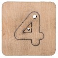 Miniatyrbillede 2 af 10: Cutter Dies Skimmel Læder Tilbehør DIY Håndlavede Kits med Jernblad til Håndværkssamling (Nummer 4)