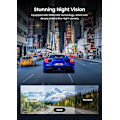 Miniatyrbild 4 av 9: 4K Dash Cam fram och bak, fram 4K/2.5K bak 1080P Dual Dash Camera för bilar, Dashcams med inbyggd WiFi GPS, 3 tums IPS-skärm, WDR, Night Visio