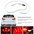 Miniatyrbilde 7 av 11: 47 tommers 12V Universal RGB Flytende LED Bil Bakluke Bakluke Stripe Lys Brems Kjøring Svingsignal