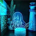 Miniatyrbild 5 av 6: Boku No Hero Academia Froppy Asui Tsuyu Animelampa LED Nattlampa My Hero Academia 3D Visuell Ljus Lampara för Julgåva