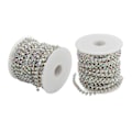 Miniatyrbild 7 av 10: Rhinestone Trim 10yd Oxidationsbeständig Blank Yta Robust Hållbar Utsökt Design Bred Användning Rhinestone Kedja AB Färgad Rhinestone På Silver
