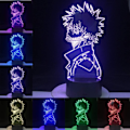 Miniatyrbild 2 av 7: My Hero Academia Dabi 3D Barnnattlampa Touch 7 Färg Chan