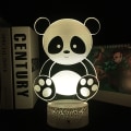 Miniatyrbild 5 av 8: Söt jättenattlampa, 3D-illusionljus, LED-sovrum D