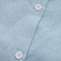 Pikkukuva 7 / 9: Mekko Lyhyt Hiha V-Kaula Casual Paidan Mekot(Sky Blue M)