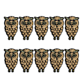 Pikkukuva 1 / 10: 10 kpl Pöllö Kirjailtu Patch Kulta Pieni Eläin Pöllö Vaatteet Applique Merkki Vaatteille Mekko Laukku