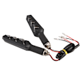 Miniatyrbilde 1 av 10: 1 Par Motorsykkel LED Blinklys Lampe Fiskebein Y-Form Strømmende Blinklys