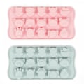 Miniatyrbild 1 av 5: 2PCS Cartoon Animal 15 Grid Pressed Soft Bottom Ice Block M