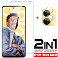 Miniatyrbild 1 av 5: 2in1 Härdat Glas För Realme C33 Skärmskydd Glas