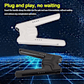 Miniatyrbilde 3 av 10: Universal Joycon Ladegrep for Nintendo Switch, PENJOY Switch Kontrollerholder for Switch Joy Con og tredjepartskontrollere White