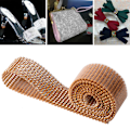 Miniatyrbild 5 av 7: 3mm DIY 10 rader imitation diamantnät omslag rulle kristall strass band dekor (#01)
