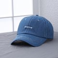 Miniatyrbild 1 av 5: Brev broderad hatt justerbar basebollkeps Blue
