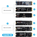 Pikkukuva 5 / 5: PCI Express PCI-E 1X 12+16Pin 2013-2017 Mac Pro Air SSD -muunnoskortti A1493 A1502 A1465 A1466