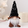 Miniatyrbillede 1 af 5: Ansigtsløs Nisse Dukke Dekoration Lykkebringer Munterhed Moderne Julepynt Dukker til Vindueskarm Bogreol Light Brown