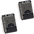 Miniatyrbild 1 av 5: 2 st SD-kort till 2,5 tum IDE-adapter SD SDHC SDXC MMC minneskortkonverterare TF minneskort till IDE 44-stiftshane adapter till bärbar hårddisk för DOS/Linux/Wind