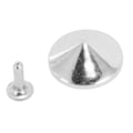 Miniatyrbild 2 av 10: 100 st svampnitar multifunktionella dubbellock svampnitar för bälten väskor hattar skor lädernyckelringar kläder silver