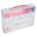 Miniatyrbillede 7 af 10: Maleri Akvarel Markører Assorterede Farver Blød FineLiner Tip Dual Pensel Kunst Tilbehør(STBG100 Farve )