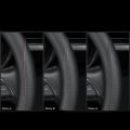 Miniatyrbild 3 av 5: Passar till Tesla model3/y/modelx/s rattöverdrag - Tesla special D-form (vit linje) med logotyp - 36cm/1 paket