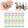 Miniatyrbillede 9 af 10: 60 stk. Bobbin Fixing Clip Spole Silikon AntiDrop Nippelformet Syning Broderi