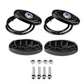 Miniatyrbilde 1 av 11: 2 par 12-24V Rock Light Flood Beam LED Under Body Trail Rig Lys for SUV Båt Hvit Lys