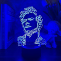 Miniatyrbillede 1 af 8: 3D Harry & Styles Natlys Lampe til Børn Farveskiftende Edward Gave Gave til Fans Soveværelse Dekoration Lys Led Arbejdsbord Lampe …