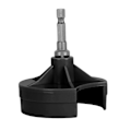 Miniatyrbild 7 av 10: Stickmaskinadapter Snabb Stick Ersättningsbar Virkmaskinadapter med Hex Bit DIY Nål Virkning Borr Kraftfäste Svart