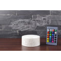 Miniatyrbilde 6 av 6: Formula F1 Race Sportsbil Roadster Illusions LED Bordlampe Dekor Nattelys med 16 Farger Berøring