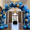 Miniatyrbillede 7 af 7: 130 stk. metalliske blå balloner i forskellige størrelser 18\" 12\" 10\" 5\" ballonbue guirlande sæt perfekt til fødselsdag, dimission, babyshower, bryllup, ferie Metallic Blue