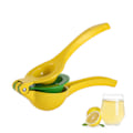 Miniatyrbillede 1 af 5: Manuel Citruspresser, Frugtpresser i Metal til Citroner og Limefrugter, Professionel Håndholdt Citruspresser til Køkkenet (Gul)