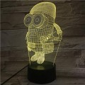 Miniatyrbild 3 av 7: 3D optisk illusionslampa LED nattlampa, 16 färger gradvis C