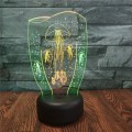 Miniatyrbild 7 av 8: 3D optisk illusion manet färgglad ljuseffekt touch