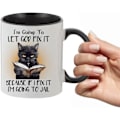 Miniatyrbild 2 av 4: Rolig Katt Kaffe Mugg, Jag Ska Låta Gud Fixa Det, Kattälskare Mugg 11oz, Söta Katt Nyhetsgåvor för Pappa Mamma Pojke Flicka, Keramisk Tekopp för Kaffe, Te Style 6