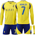 Miniatyrbillede 1 af 5: 24/25 Fodbold Sæt til Børn Træningsdragt Fodbold Sæt til Drenge, Al-Nassr NO.7 Ronaldo Fodboldhold Trøje lang Træningsdragt Trøjer Shorts 2XL