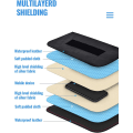 Miniatyrbillede 5 af 7: Faraday-pose til telefoner og bilnøgler, 2-pak RFID-signalblokeringspose, afskærmningspose i kulfibermateriale til beskyttelse af mobiltelefoners privatliv og nøgle-fo L