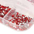 Miniatyrbild 5 av 5: Rhinestones Lim Kit Kristall Glas Rhinestones Lim Gel Kit för DIY Kläder Tyg Skor Smycken Tillverkning Nagelkonst Red