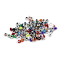 Miniatyrbild 7 av 10: 100 set 4mm metallöglor Scrapbooking-kort hål läderhantverk klädtillbehör (blandad färg)