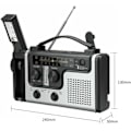 Miniatyrbild 2 av 6: Bärbar Radio Handvev Självförsörjande Ficklampa Läslampa Utomhus Multifunktionsverktyg