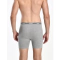 Miniatyrbild 5 av 7: Mjukt andningsbart underkläder för män, 6-pack boxershorts, S-XXL, öppen gylf Black Grey XXL