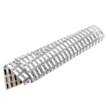 Miniatyrbillede 1 af 10: 5*15mm Hvid Glas Rhinestone Trim Crystal Hotfix Strass Mesh Banding Sticker Appliques Sheet