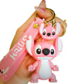 Pikkukuva 1 / 9: Piirroshahmo avaimenperät tytöille ja pojille, söpö Kawaii avaimenperä, reppuavaimenperä tarvikkeet ranneke avaimenperä auton riipukset, yllätys syntymäpäivälahjat Pink