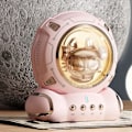 Miniatyrbillede 2 af 4: Natlampe Bluetooth-højttaler bærbar klar lyd dekorativ sød højttaler til hjem soveværelse bil kontor Pink