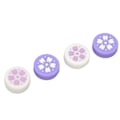 Miniatyrbilde 5 av 5: 4 stk. tommelgrephetter for Switch, myk silikon, forhindrer skli, erstatningsjoystickhetter, tommelpinnehetter for Switch Lite, lilla